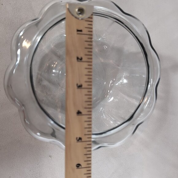 Anchor Hocking Glass Pumpkin Jar Lid Clear Fall Halloween 8" 2.2 qt Candy Treat - Picture 10 of 11